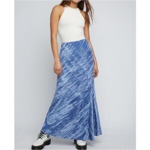 Free people velvet Noa maxi skirt M